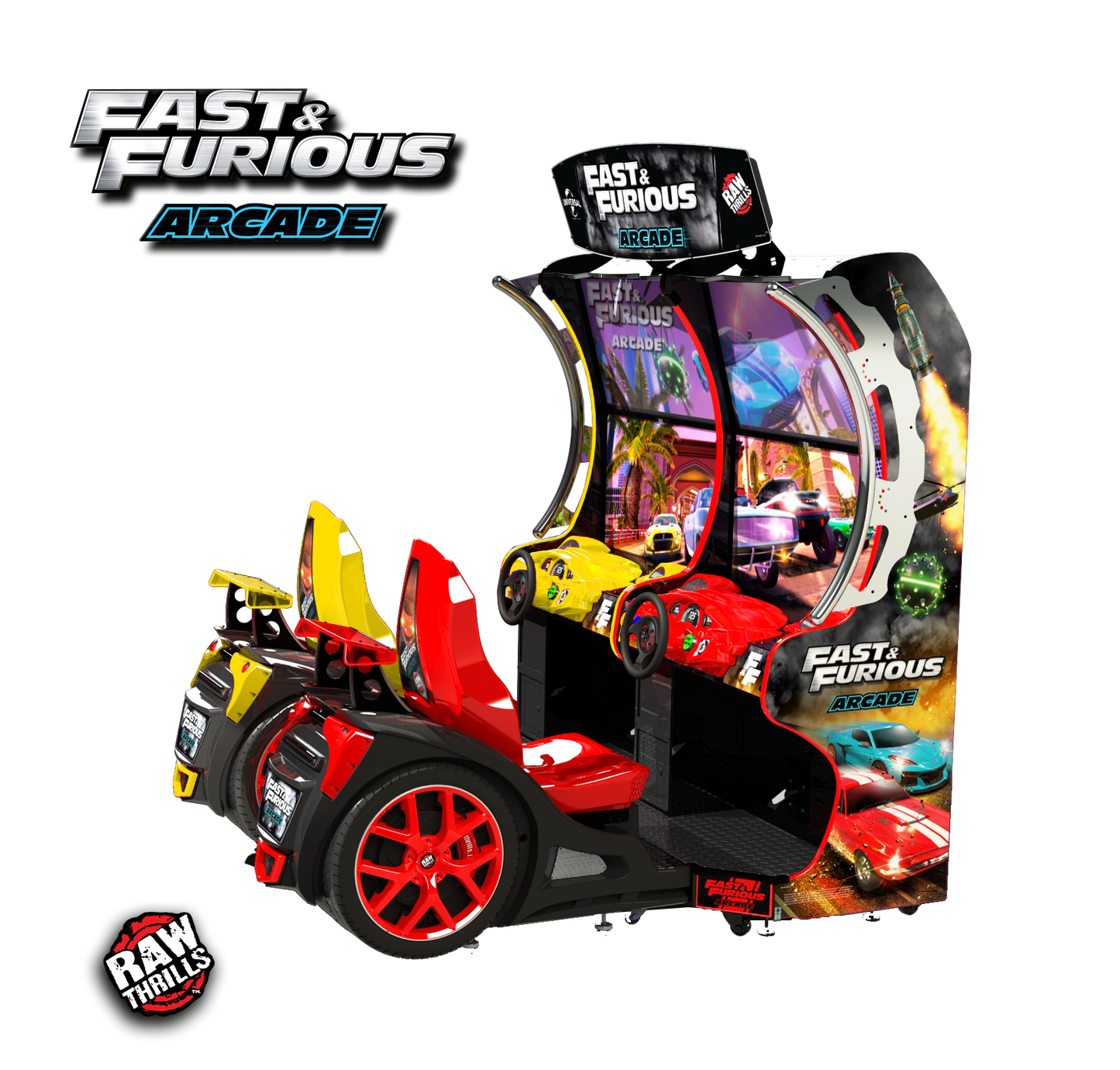 Raw Thrills Fast & Furious Arcade Game Standard