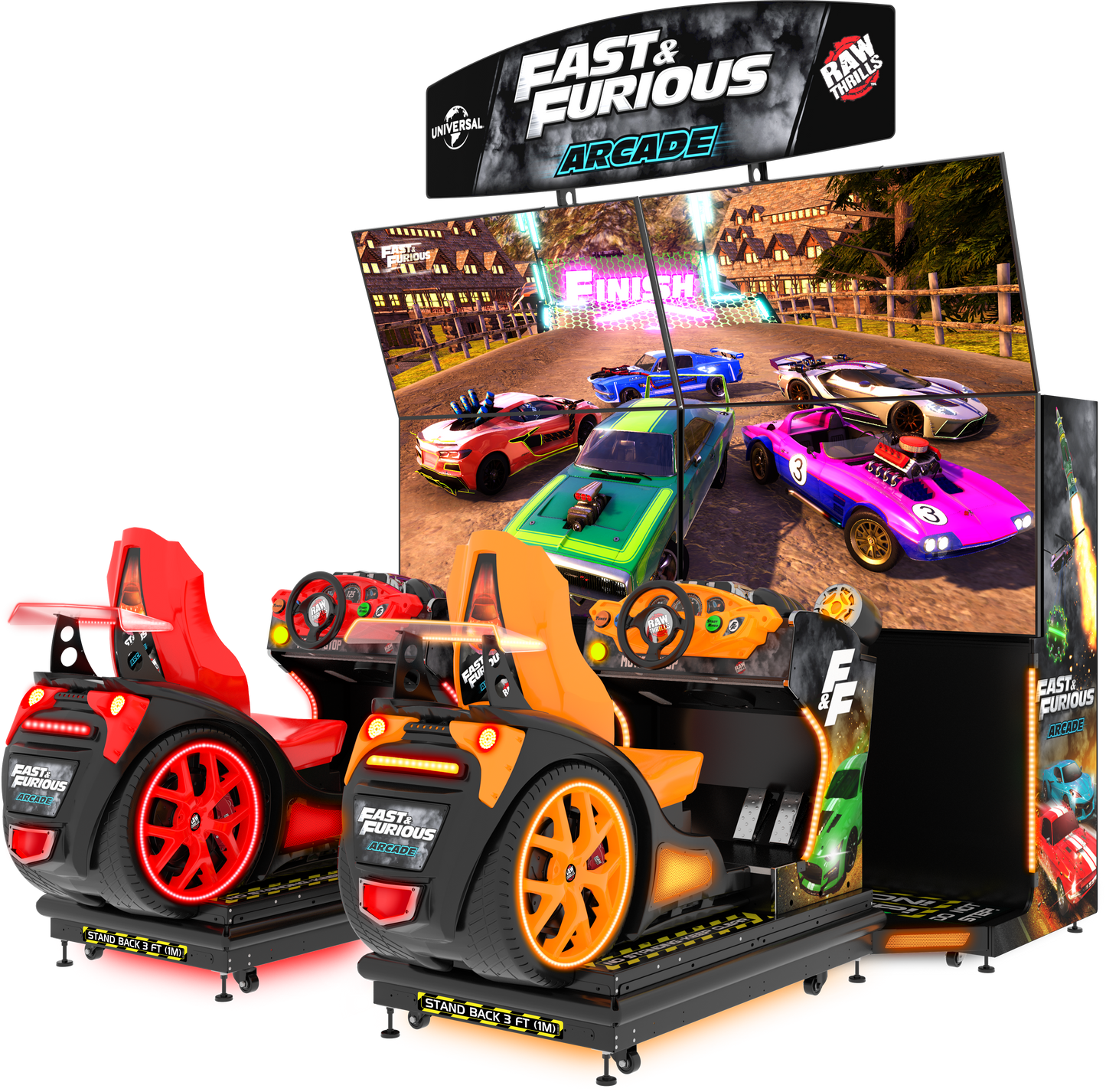 Raw Thrills Fast & Furious Arcade Game Standard